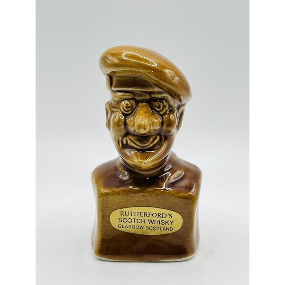 Rutherfords Scotch Whisky Old Jock Mini Novelty Decanter Empty 10cm Tall - Picture 1 of 6